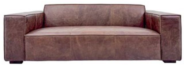 YHD Cameron Chestnut Brown Leather Sofa-1