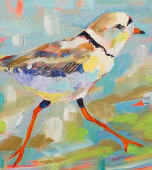 Stylecraft Coastal Plover II Multi-Colored Wall Art-1