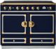 La Cornue CornuFé 90 Albertine 36" Goodwood Blue Pro Style Induction Range with Brushed Brass Trim-0