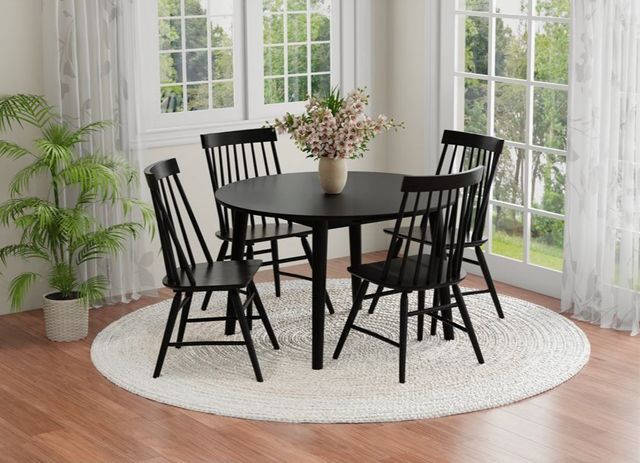 Emerald Home Midland Black Dining Chair-1