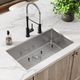 Elkay Crosstown® 2-Piece Polished Satin 33" x 22" x 9" 1-Hole Single Bowl Dual Mount Sink Set-2