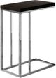 Monarch Specialties Inc. Espresso Top Accent Table with Chrome Base -0