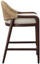 Century® Curate Brass/Flax Low Back Counter Stool-2