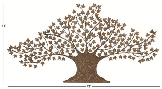 Deco Marche Brown 73" Tree Wall Decor-2