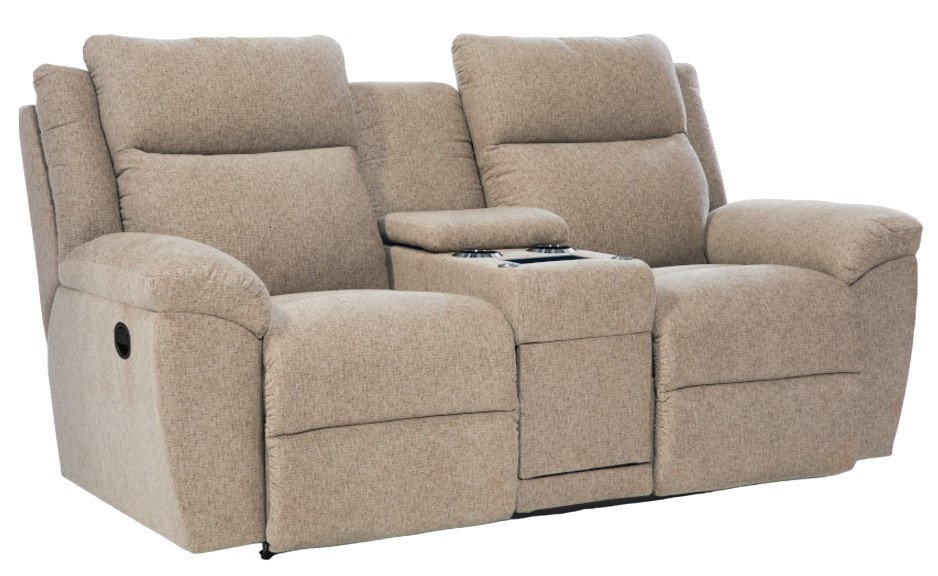 ★mi★ColemanNaturalWoodRollTable 90 La-Z-Boy® Joel Sand Manual Reclining Loveseat with Console