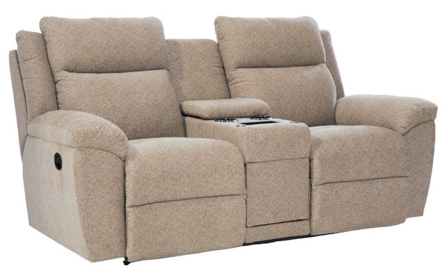 La-Z-Boy® Joel Sand Manual Reclining Loveseat with Console-0