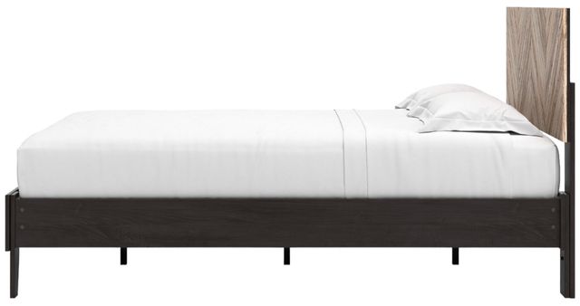 Signature Design by Ashley® Piperton Black/Brown Queen Panel Platform Bed-4