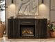 International Furniture Direct Dark Mezquite Stained Dark TV Stand-1