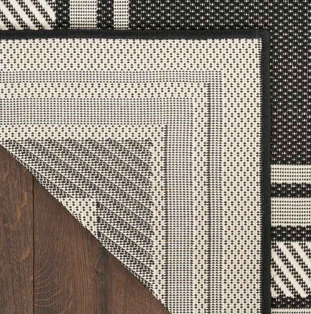 Nourison Home™ Horizon HOZ03 Black 5'x7' Area Rug-3