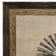 StyleCraft Oklahoma Windmill Brown Framed Print-1