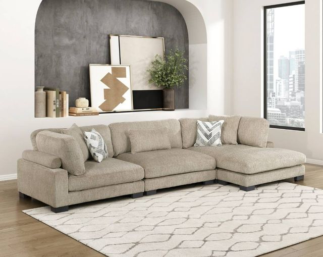 Homelegance® Tinley 3-Piece Brown Modular Sectional and Chaise-1