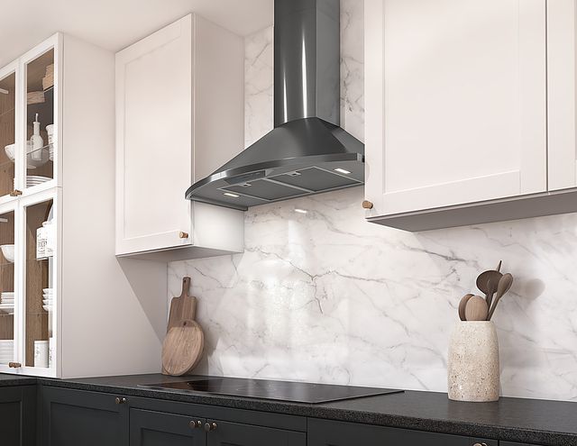 Zephyr Core Collection Savona 36" Black Stainless Steel Wall Mounted Range Hood -4