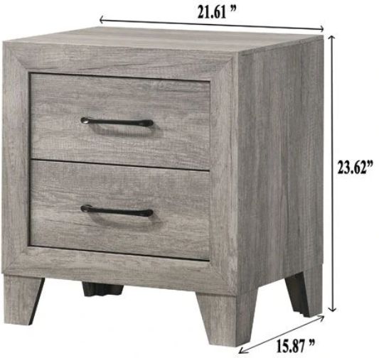 Crown Mark Hopkins Driftwood Nightstand-2