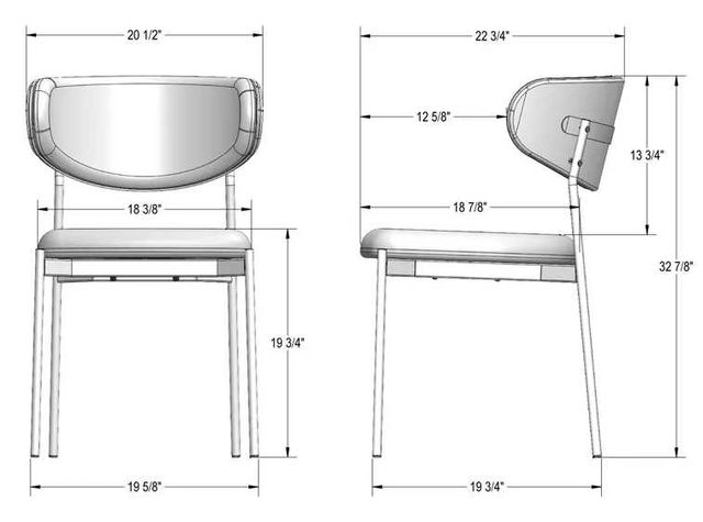 Amisco Customizable Wyatt Dining Side Chair-3