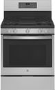 GE Profile™ 4 Piece Stainless Steel Gas Kitchen Package-3