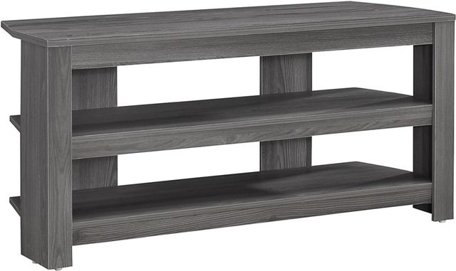 Monarch Specialties Inc. Grey Corner TV Stand-0