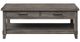 Bernards Hartford Gray Cocktail Table with Lift Top-0