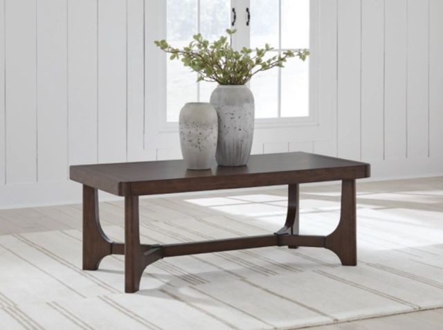 Signature Design by Ashley® Korestone Dark Brown Rectangular Cocktail Table-4