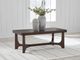 Signature Design by Ashley® Korestone Dark Brown Rectangular Cocktail Table-4