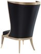 Caracole® Pop Your Collar Caracole Upholstery Black/Golden Shimmer Chair-3