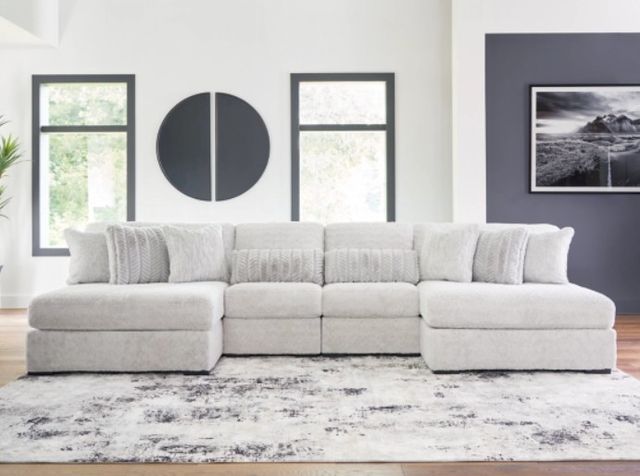 Signature Design by Ashley® Cuddle Plush 4-Piece Arctic Modular Sectional and Chaise-2