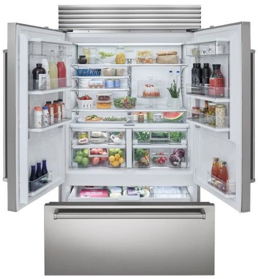 Sub-Zero® Classic Series 48" 28.9 Cu. Ft. Stainless Steel Built-In French Door Refrigerator/Freezer with Internal Dispenser-2