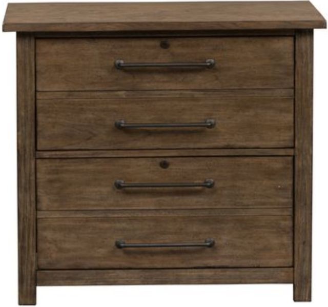 Liberty Furniture Sonoma Road Weather Beaten Bark Lateral File-1
