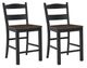 Signature Design by Ashley® Valebeck Black/Brown Bar Stool-4