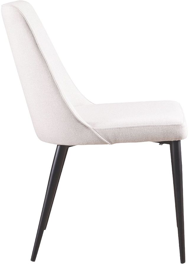Moe's Home Collection Lula 2-Piece Oatmeal Dining Chair Set-2