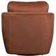 LH Home Feather Baltimo Ginger Rust/Matte Black Swivel Glider Chair-5