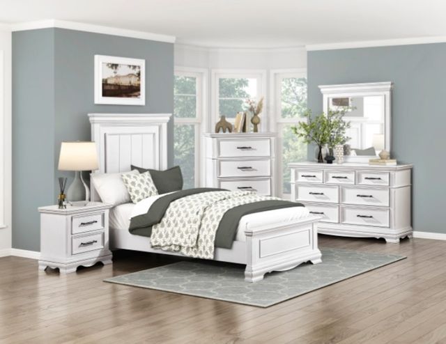 Homelegance® York White Nightstand-1