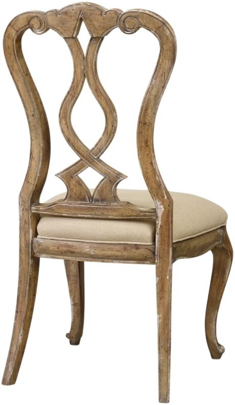 Hooker® Furniture Chatelet Caramel Froth Splatback Dining Side Chair-2