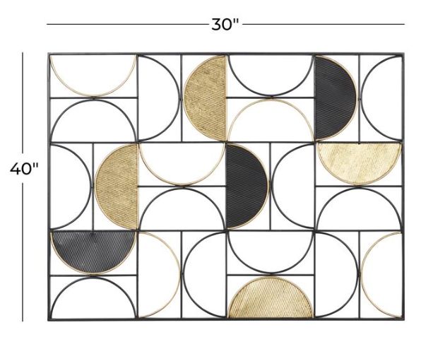 Deco Marche Geometric Half Moon Wall Art-3