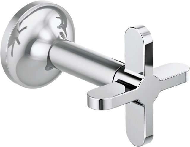 Brizo Odin® Polished Chrome Wall Mount Lavatory Cross Handles-0