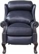 BarcaLounger® Danbury Shoreham Blue Leather Manual Recliner-2