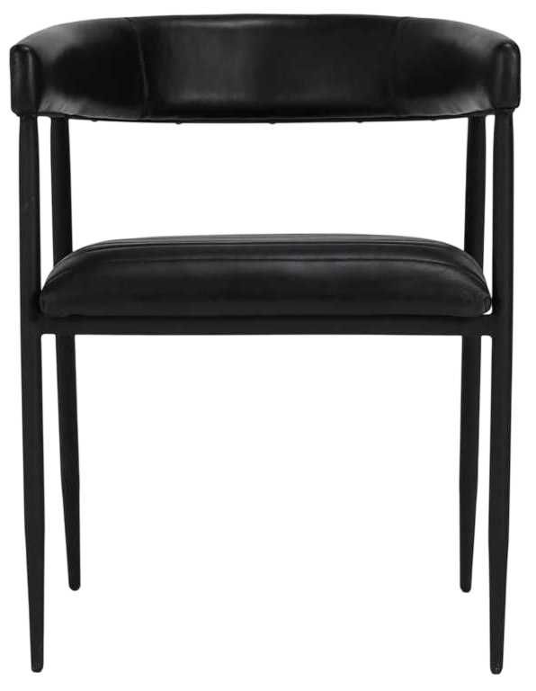 Classic Home Preston Black/Jet Black Dining Chair-2