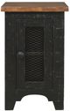 Signature Design by Ashley® Valebeck Light Brown Chairside End Table with Rustic Black Base-1