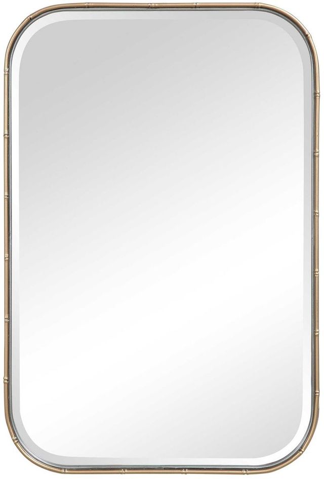 Uttermost® Malay Antiqued Gold Leaf Vanity Mirror-0