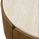 Uttermost® Tindall Provincial Round Travertine Coffee Table-3