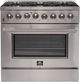 FORNO® Galiano 36" Stainless Steel Pro Style Dual Fuel Range-0