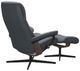 Stressless® by Ekornes® Customizable View Large Manual Recliner and Ottoman with Cross Base-3