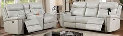 Furniture of America®  Florine 2-Piece Light Gray Power Reclining Living Room Seating Set