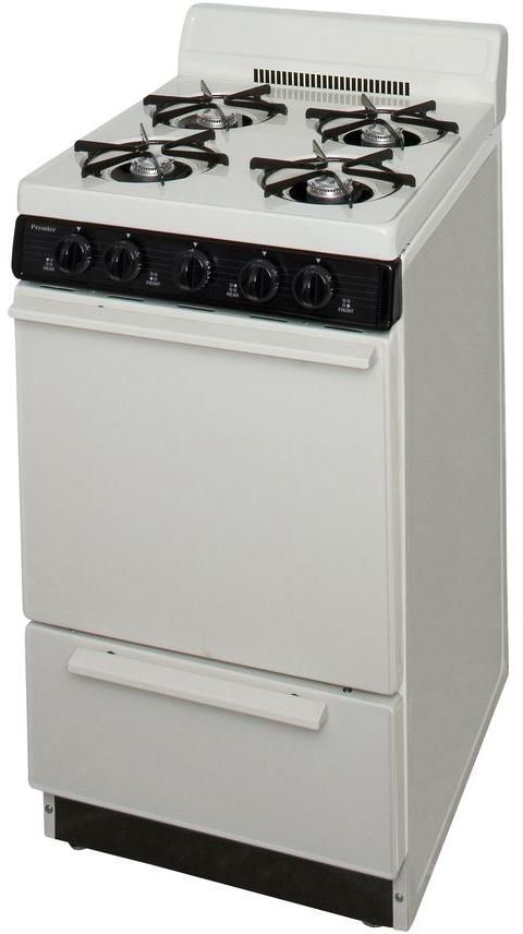 Premier 20" Biscuit Freestanding Gas Range-2