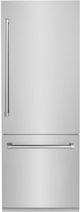 ZLINE 30" 16.1 Cu. Ft. Stainless Steel Counter Depth Bottom Freezer Refrigerator-0