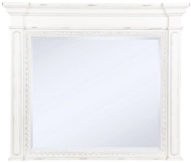 Coaster® McKinney Vintage White Dresser Mirror-1