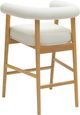 TOV Furniture Spara Natural/White Vegan Leather Counter Stool-4