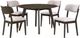 New Classic® Home Furnishings Rex 5-Piece Beige/Walnut Dining Table Set-0