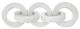 A & B Home White Link Marble Chain Sculpture-0