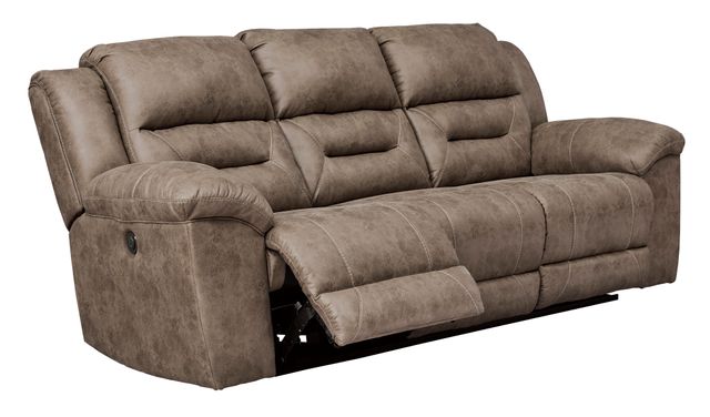 Signature Design by Ashley® Stoneland Fossil Power Reclining Sofa