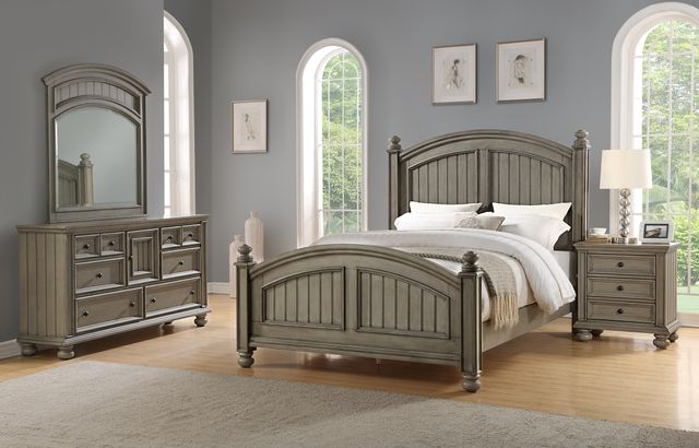 Winners Only® Barnwell Khaki Grey Queen Bed-1